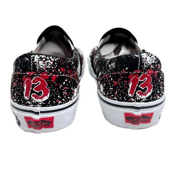 Vans X Friday the 13th House of Terror Classic Slip-On Shoes Sneakers J Voorhees - Picture 5 of 13